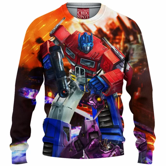 Optimus Prime Knitted Sweater