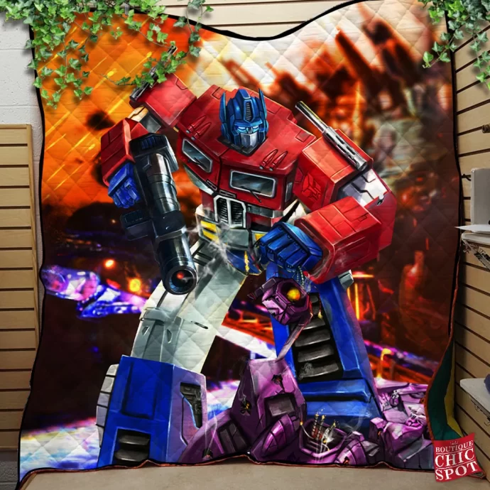 Optimus Prime Quilt Blanket