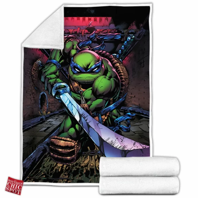 Leonardo Tmnt Fleece Blanket