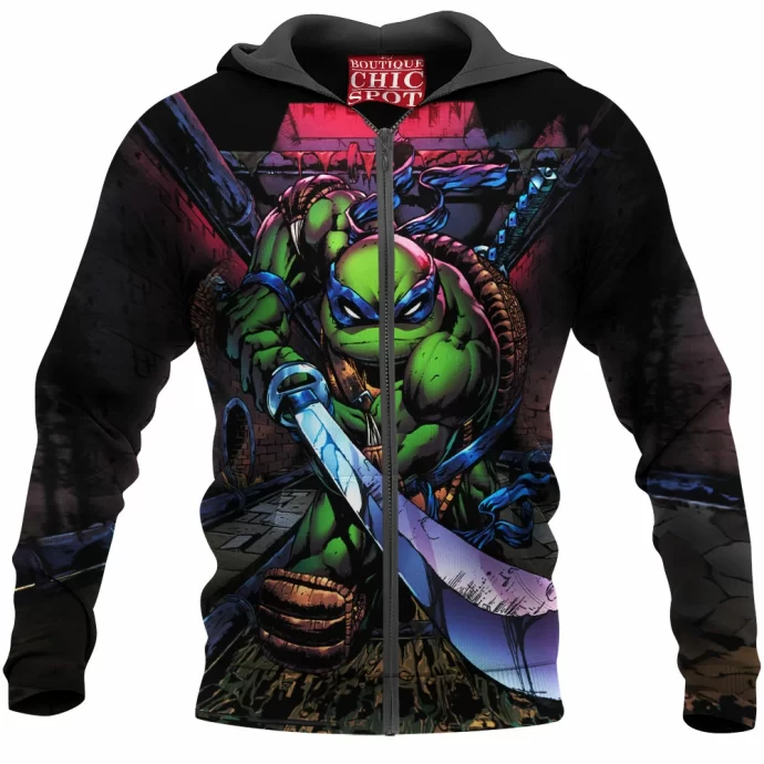 Leonardo Tmnt Zip Hoodie