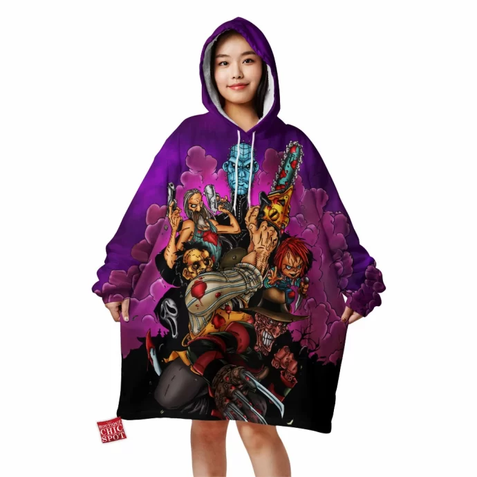 Horror Flick All Stars Blanket Hoodie