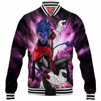 Comic Baseball-Jacket, Nightcrawler Baseball-Jacket, X-men Baseball-Jacket