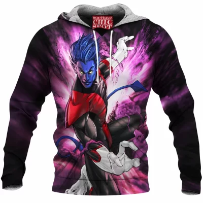 Comic Fleece-Hoodie, Nightcrawler Fleece-Hoodie, X-men Fleece-Hoodie