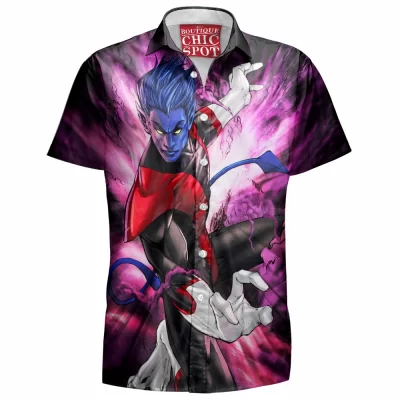 Comic Hawaiian-Shirt, Nightcrawler Hawaiian-Shirt, X-men Hawaiian-Shirt