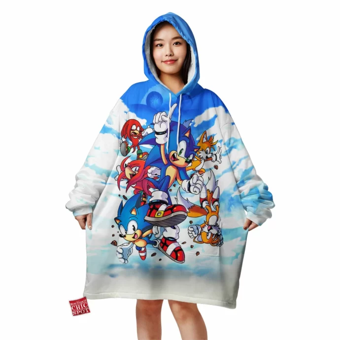 Sonic The Hedgehog Blanket Hoodie