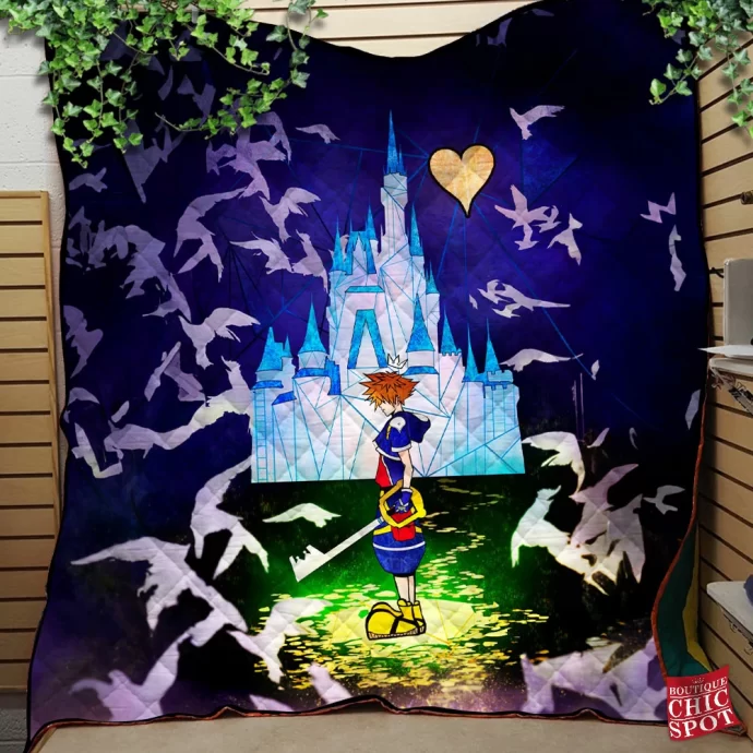 Kingdom Hearts Quilt Blanket