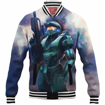 Game Baseball-Jacket, Halo Baseball-Jacket, Master Chief Baseball-Jacket
