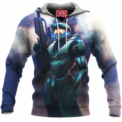 Game Fleece-Hoodie, Halo Fleece-Hoodie, Master Chief Fleece-Hoodie