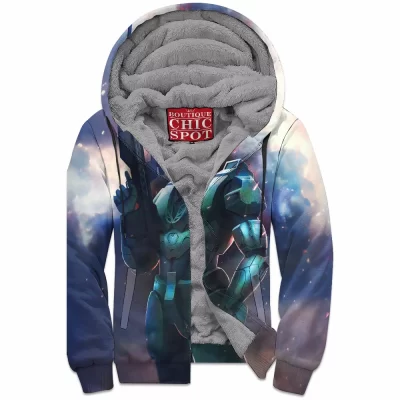 Game Zip-Fleece-Hoodie, Halo Zip-Fleece-Hoodie, Master Chief Zip-Fleece-Hoodie