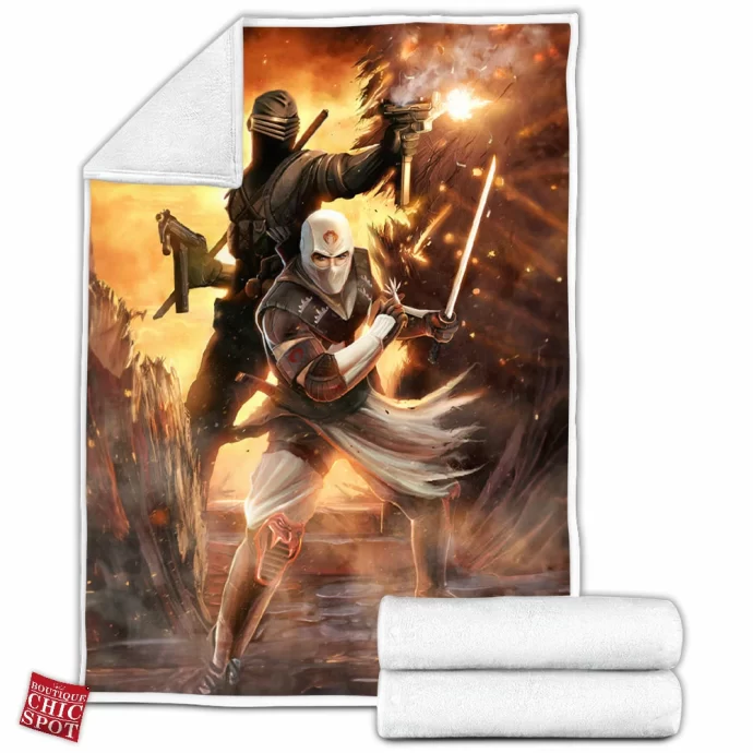 Snake Eyes And Storm Shadow Fleece Blanket