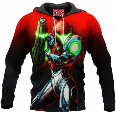 Game Hoodie, Metroid Hoodie, Samus Hoodie
