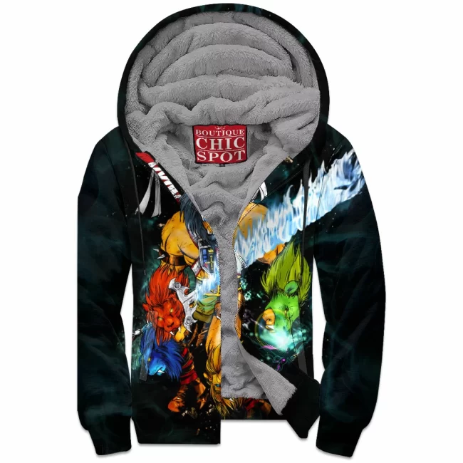 N THAO Boutique 4830 Zip Fleece Hoodie