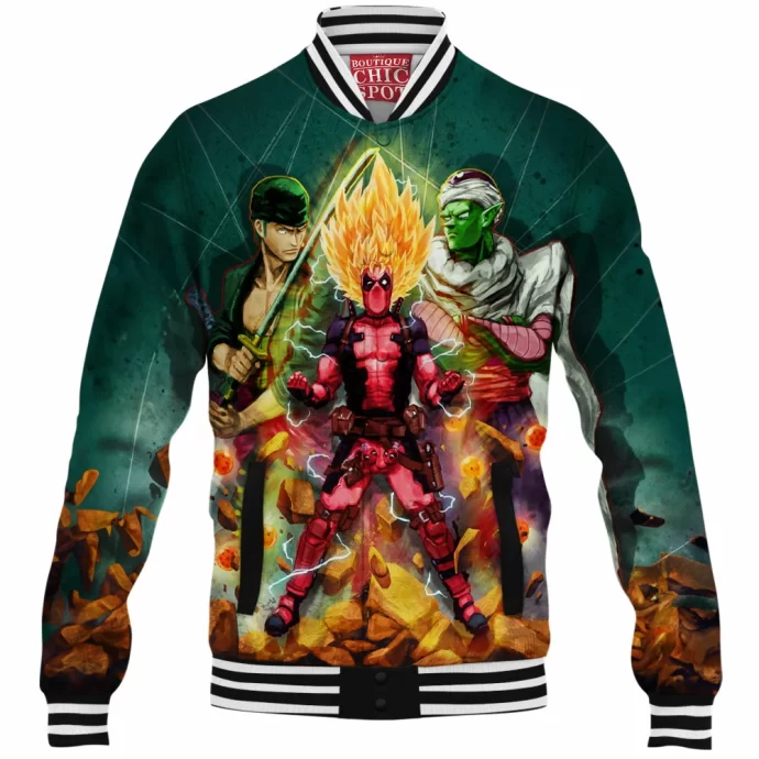 Deadpool Zoro Piccolo Baseball Jacket