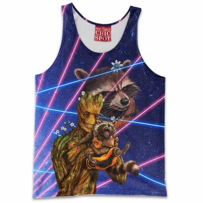 Comic Tank-Top, Groot Tank-Top, Guardians of The Galaxy Tank-Top