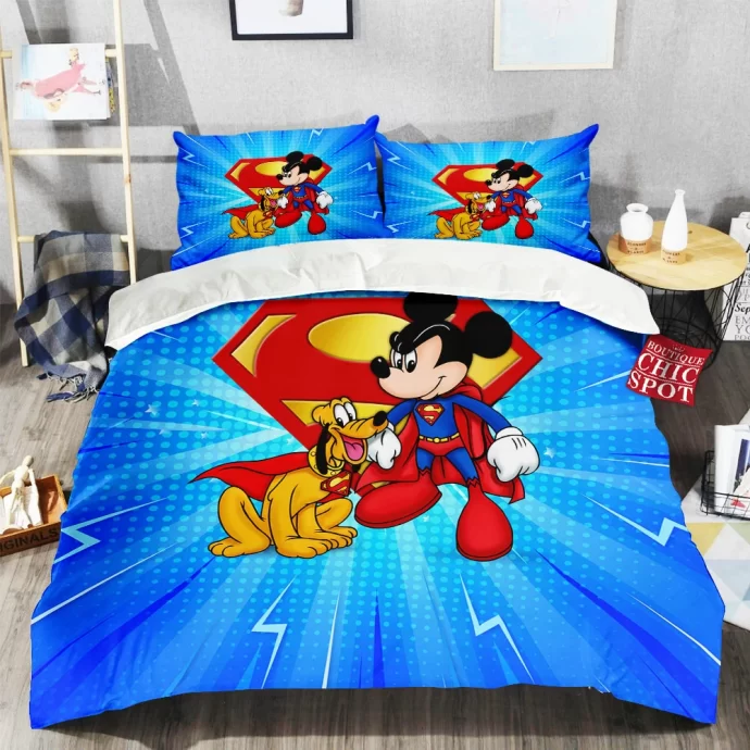 Mickey Mouse And Pluto Disney Bedding Set