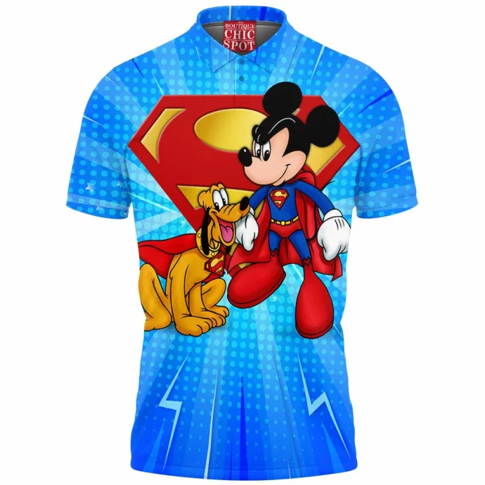 Mickey Mouse And Pluto Disney Polo Shirt