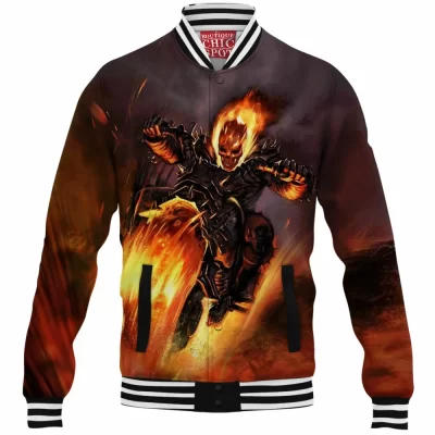 Comic Baseball-Jacket, Ghost Rider Baseball-Jacket