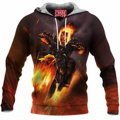 Comic Fleece-Hoodie, Ghost Rider Fleece-Hoodie