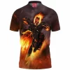 Comic Polo Shirt, Ghost Rider Polo Shirt