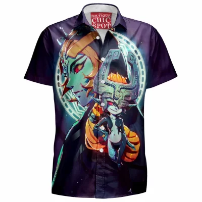 Game Hawaiian-Shirt, The Legend of Zelda Hawaiian-Shirt, Midna Hawaiian-Shirt