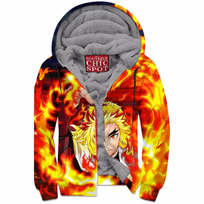 Rengoku Zip Fleece Hoodie