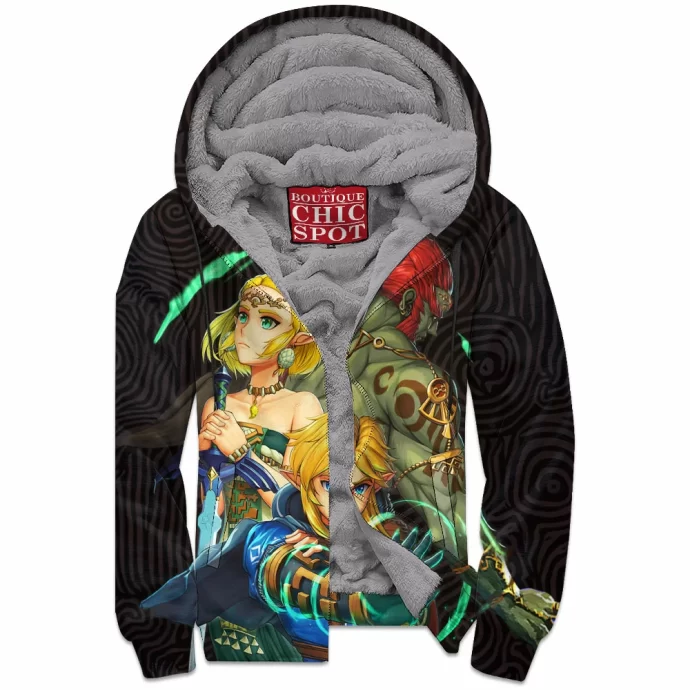 Zelda Zip Fleece Hoodie