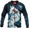 Anime Zip-Hoodie, Mononoke Hime Zip-Hoodie, Princess Mononoke Zip-Hoodie, Ghibli Zip-Hoodie