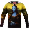 Mona Lisa Fleece-Hoodie