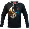 Yin and Yang Fleece-Hoodie