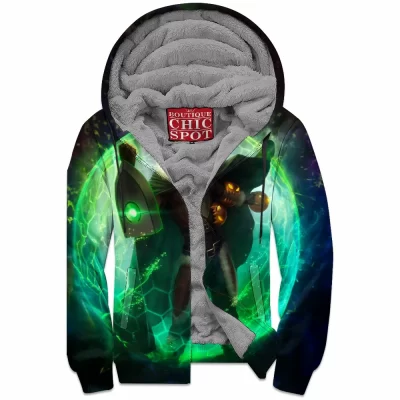 Anime Zip-Fleece-Hoodie, Naofumi Zip-Fleece-Hoodie, The Rising of the Shield Hero Zip-Fleece-Hoodie