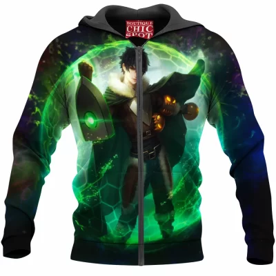 Anime Zip-Hoodie, Naofumi Zip-Hoodie, The Rising of the Shield Hero Zip-Hoodie