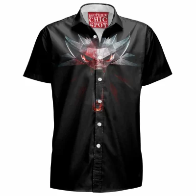Game Hawaiian-Shirt, Geralt of Rivia Hawaiian-Shirt, The Witcher Hawaiian-Shirt, Fantasy Hawaiian-Shirt