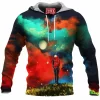 Abstract Fleece-Hoodie