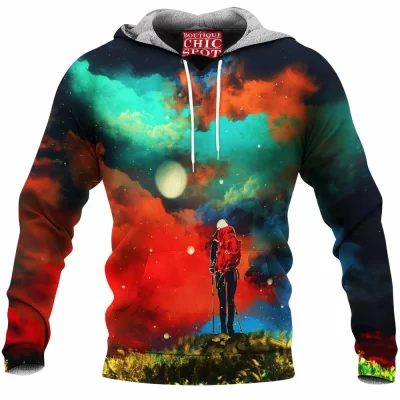 Abstract Fleece-Hoodie