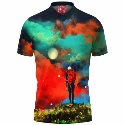 Abstract Polo Shirt