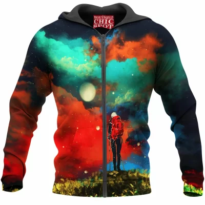 Abstract Zip-Hoodie