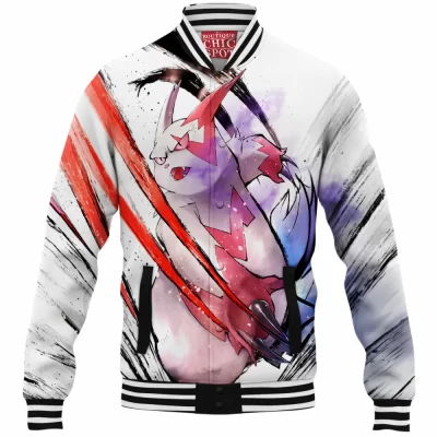 Anime Baseball-Jacket, Zangoose Baseball-Jacket, Pokemon Baseball-Jacket