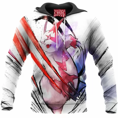 Anime Hoodie, Zangoose Hoodie, Pokemon Hoodie
