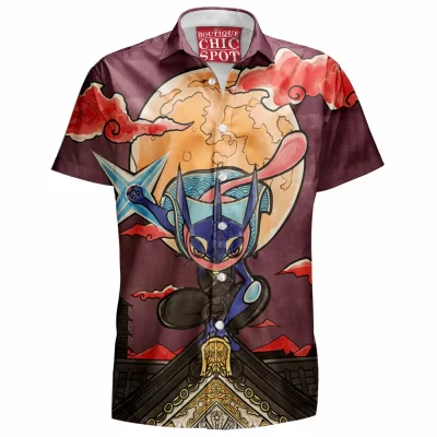 Anime Hawaiian-Shirt, Greninja Hawaiian-Shirt, Pokemon Hawaiian-Shirt