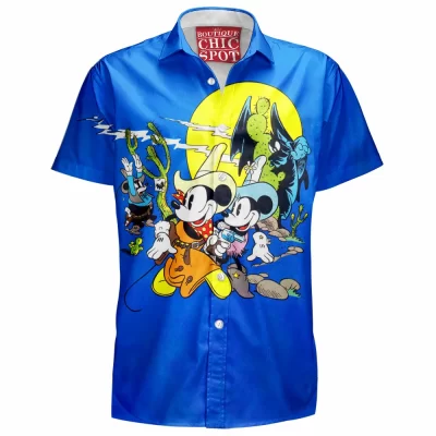 Animation Hawaiian-Shirt, Mickey Mouse Hawaiian-Shirt, Disney Hawaiian-Shirt