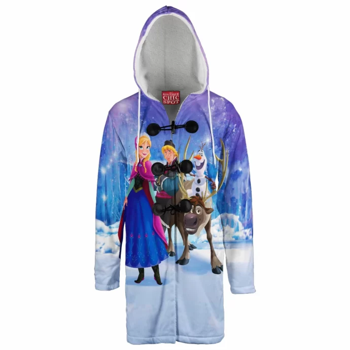 Frozen Hooded Cloak Coat