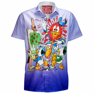 Animation Hawaiian-Shirt, Donald Duck Hawaiian-Shirt, Disney Hawaiian-Shirt