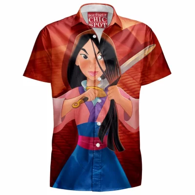 Animation Hawaiian-Shirt, Mulan Hawaiian-Shirt, Disney Hawaiian-Shirt