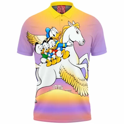 Animation Polo Shirt, Donald Duck Polo Shirt, Disney Polo Shirt