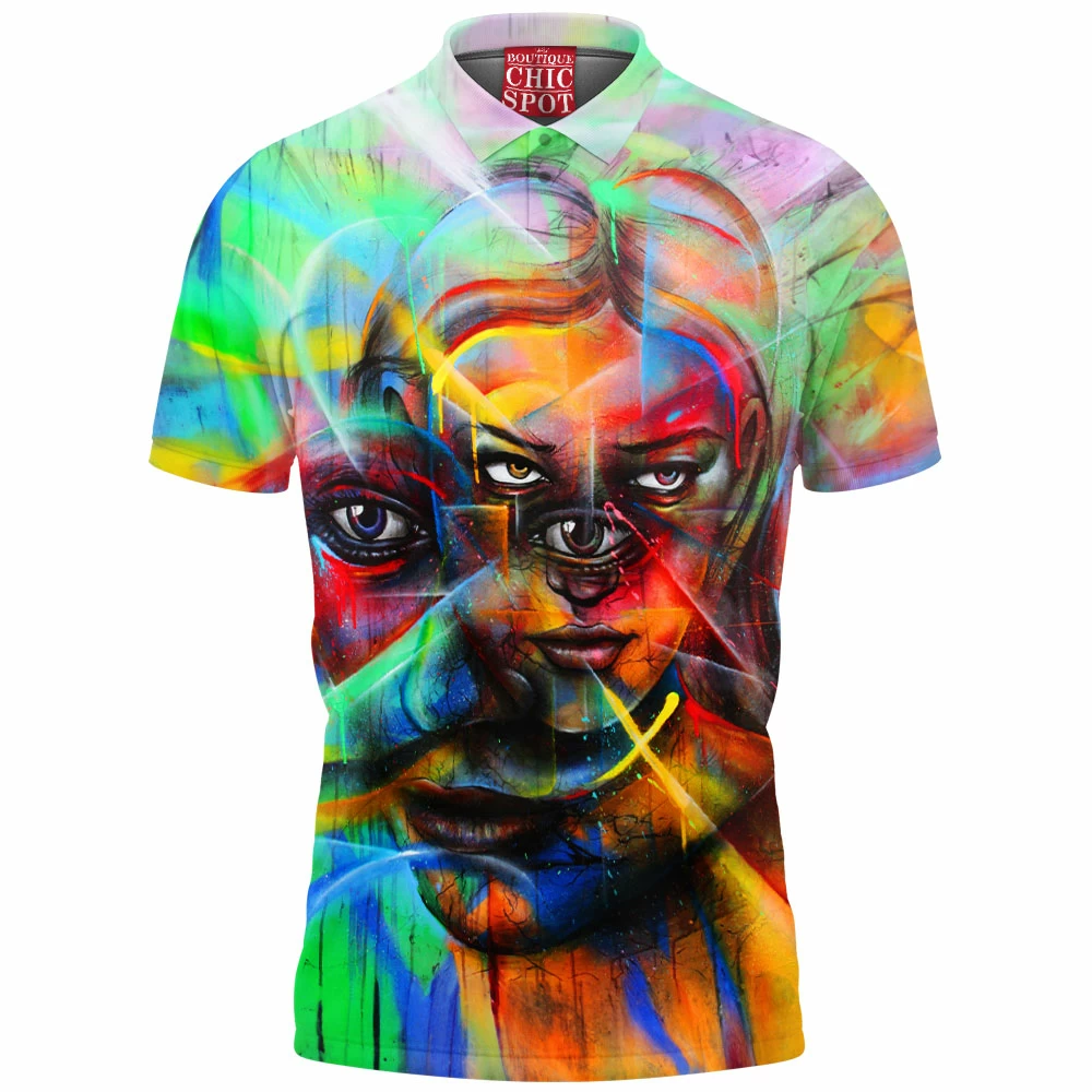 Abstract Polo Shirt 1 N THAO Boutique 6454 Polo Shirt