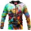 Abstract Zip-Hoodie