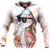 Bugs Bunny Fleece-Hoodie, Cartoon Fleece-Hoodie, Looney Tunes Fleece-Hoodie
