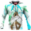 Bugs Bunny Fleece-Hoodie, Cartoon Fleece-Hoodie, Looney Tunes Fleece-Hoodie