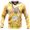 Bugs Bunny Fleece-Hoodie, Cartoon Fleece-Hoodie, Looney Tunes Fleece-Hoodie