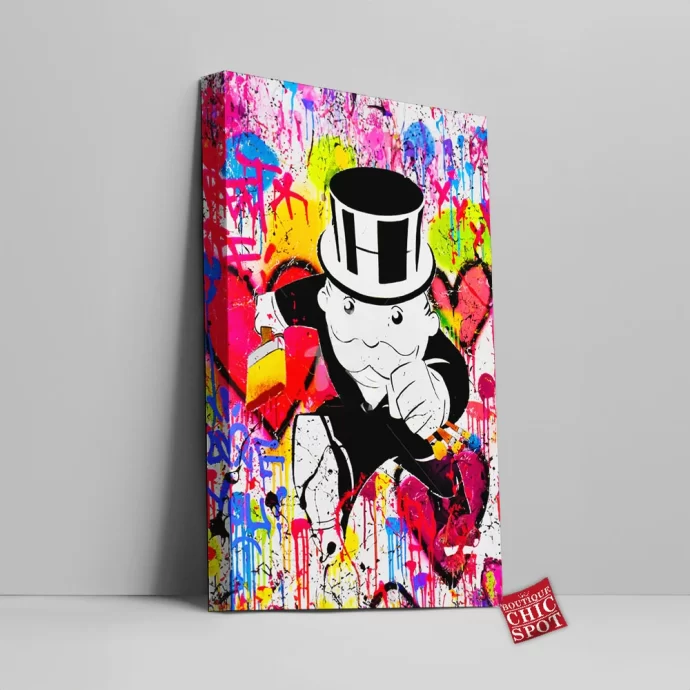 Mr. Monopoly Canvas Wall Art